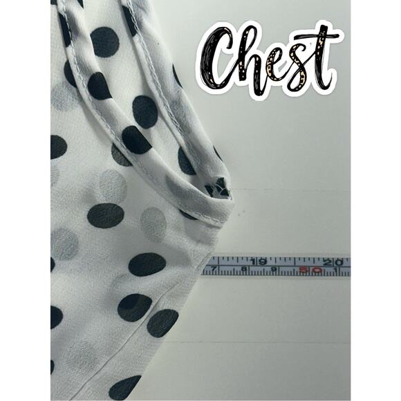 Triple Cherry Polka Dot Sleeveless High Low Dress White Black Casual Small - Picture 8 of 11